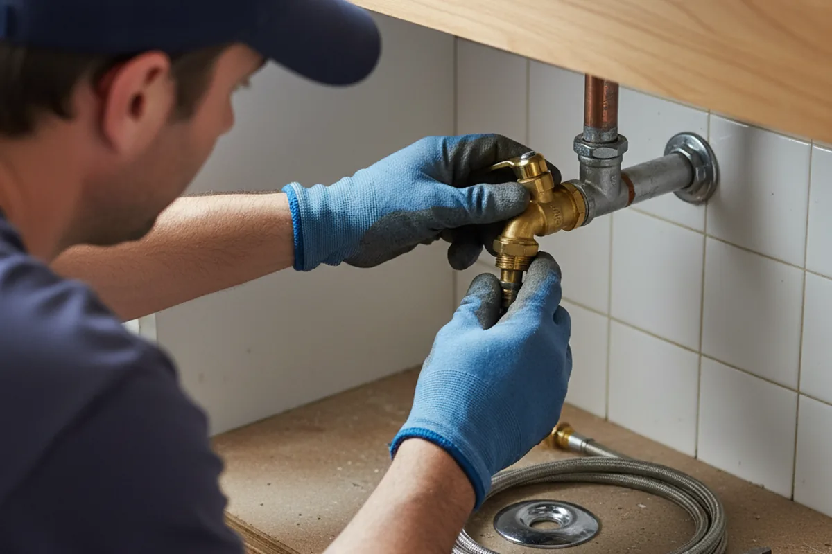 Shutoff valve and fitting work during Emergency Plumbing in Raisin City